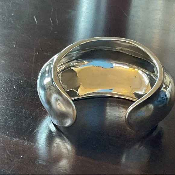 Robert Lee Morris Signed Vintage Bagel Cuff Bracelet Sterling Silver EUC ~$1200 - Picture 3 of 12